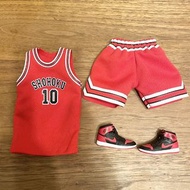 第三方 1/6 1比6 Slam Dunk 男兒當入樽 灌籃高手 櫻木花道 紅色 球衣 Nike Air Jordan 1 jordan1 AJ AJ1 佐敦 套裝 櫻木 花道 1:6 NOVA St