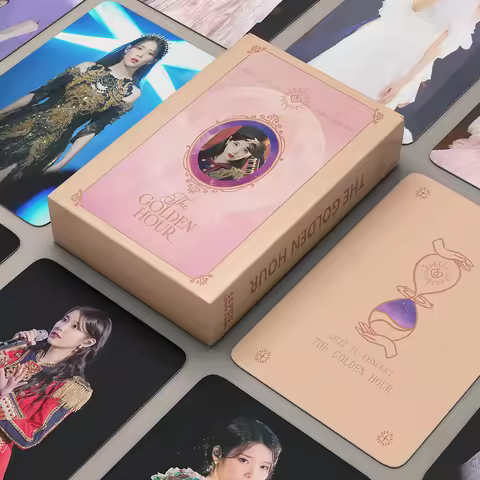 55pcs/set Kpop IU The Golden Hour Lomo Cards High quality HD Photocard for fans collection Fashion C