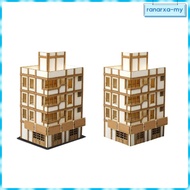 [RanarxaMY] 1:144 Scale Architecture Building Model Kit City Building Collection Ornaments Residenti