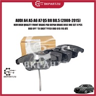 AUDI A4 A5 A6 A7 Q5 B8 B8.5 (2008-2015) FRONT BRAKE PAD DEPAN BRAKE DISC ONE SET 4 PCS 8K0 698 151 F