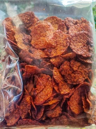KEREPEK TEMPE SIRA PEDAS / SPICY TEMPE CHIPS (500G)