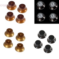 【CRAZYSPE】Guitar Knobs Tone 4pcs 4x 6*3*2CM 6mm Diameter Pot Accessories Control