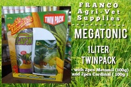 Megatonic Foliar Fertilizer ( 1 Liter ) Twin Pack - with Metomil Insecticide and Cardinal Insecticide