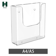 Homyl Acrylic Brochure Holder, Organizer, Modern Literature Holder, Flyer Display Stand for Menus, S