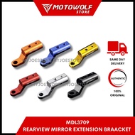 MOTOWOLF MDL3509 Bracket Cangkuk L XMAX NMAX NVX XADV ADV150 Forza 250 Yamaha Honda Kawasaki rear mirror extension rod