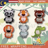 Birthday Decoration 6pcs Set Safari Animal Theme Aluminium Ballon XL Size DIY Party Happy Birthday