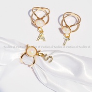 Hanging letter Silk Scarf Ring Scarf Buckle for Women Shawl Clip Buckle Scarves Buckle Holder Ring