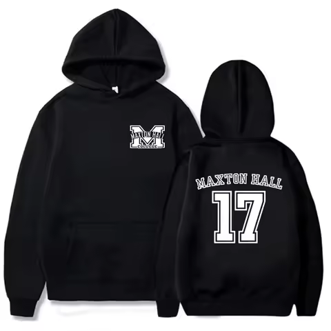 Maxton Hall 17 TV Graphic Hoodie The World Between Us Sweatshirt Sudaderas Para Mujer Casual Unisex 
