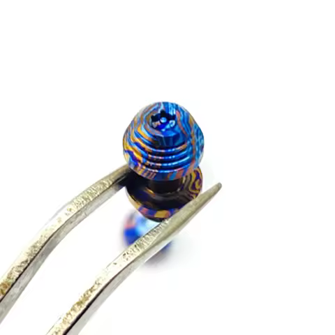 1 pc Titanium Horse Material Fold Knife Thumb Stud Push Screws Button For Demko AD20.5 Knives Rivets