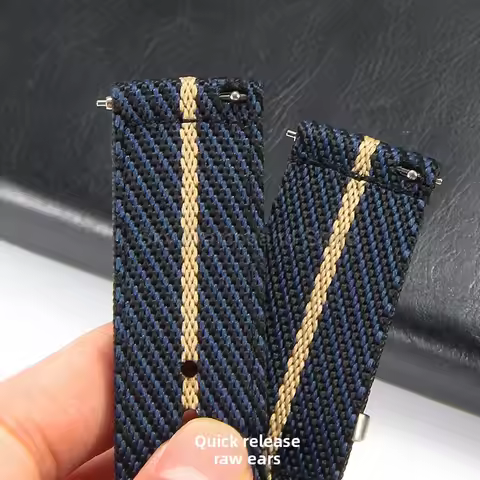 For Tudor Heritage Black Bay Longines Rolex Omega Seamaster IWC Nylon Watchband Steel Buckle Breatha