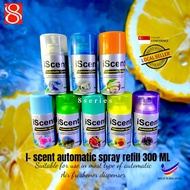 ( BUndle of 2 ) i scent Auto Spray/Automatic Air Freshener Dispenser/Refill/Lemongrass