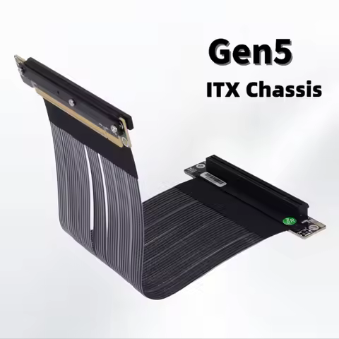 PCIE 5.0 X16 GEN5 Graphics Card GPU Riser Cable 90 Degree Single Double Reverse Adapter for ITX Mini