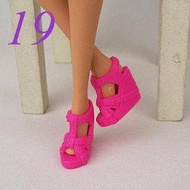 正版芭比娃娃鞋子粉紅涼鞋高跟鞋-19號