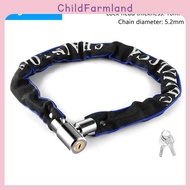 [ChildFarmland] Bike Chain Lo Bicycle Heavy Duty Safety Lo 60CM Metal Anti-theft Mountain Bike Road 