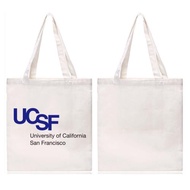 加州大學舊金山分校紀念品UCSF購物袋帆布包環保袋女士中號拉鏈款