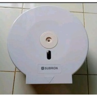 PUTIH Subron jumbo roll tissue holder / subron white jumbo roll tissue holder