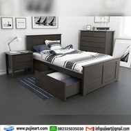 Set Tempat Tidur Lemari Dan Meja Rias Minimalis Anak Laki-laki Murah