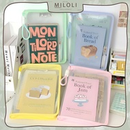 [MILOLI] TRANSPARENT FILE FOLDER A4 File Bag Organizer With Handle Zipper Aesthetic Transparent A4 F