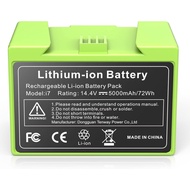 Bateri Gantian 5000mAh untuk iRobot Roomba i7 Bateri Li-ion ABL-D1 14.4V Serasi dengan i8 i8+ i7 i7+