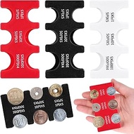 Dimeho Japanese Yen Coin Holder Hard Case Organizer, 3 Pack Coin Dispenser Hard Case with 6 Slots Po