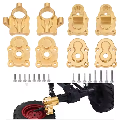 Brass Portal Axle Housing Gear Cover Counterweight for 1/24 FMS FCX24 FCX18 LC80 Model Car Remote Cr