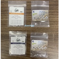 4pcs/pack Dental Orthodontic Buccal Tube Single U1/L1 Non-convertible Bondable 1st/2nd Molar