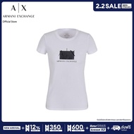 AX Armani Exchange เสื้อยืดผู้หญิง รุ่น AX 3DYT51 YJETZ1000 - สีขาว