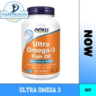 Now Ultra Omega 3 Fish Oil Fish Oil - High Content - 180 Tablets