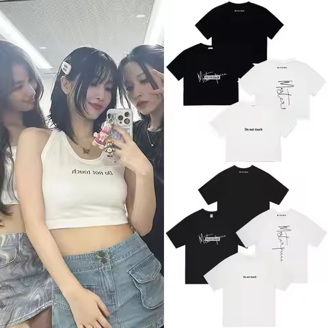 Kpop Twice Misamo Do not touch O Neck Tops T Shirt Wednesday Tee Funny Casual Print Fashion T-Shirt 