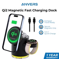 [New Tuoyuan Electronic Technology] Anvers Qi2 Wireless Charger Stand 3 in 1 Charging Station for iP