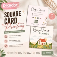 Square Card Printing | Wedding Invitation Card | Thank You Card | Custom Wedding Card | Double-Sided