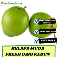 BUAH KELAPA MUDA (FRESH COCONUT) FRESH DARI KEBUN SENDIRI..BUY 5 FREE 1(AIR KELAPA MUDA)MAX ORDER 5 