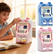 Kids ATM Bank with Music and Facial Recognition Mini ATM Piggy Bank Preschool Learning Toy for Kids 