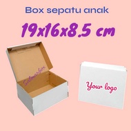 CHILDREN'S SHOE BOX SIZE 19x16x8.5 CM I CHILDREN'S BOX I CHILDREN'S SHOE CARDBOARD I PLAIN SHOE BOX 