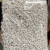 6mm white gold round alphabet letter beads 1 pound