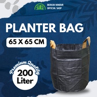 Planter Bag 200 Liter Black 65 x 65 cm Carbon Material