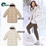 韓國羽絨  全智賢同款  韓國 NEPA 羽絨  長版羽絨    羽絨外套   80%鵝絨 保暖  外套 防風跣水 UNISEX  Nepa down jacket 男女皆適合  *韓國國民款羽絨* 