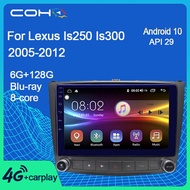COHO For Lexus Is250 Is300 Is200 Is220 Is350 2005-2012 Android 10 Car Radio DVD Player Stereo GPS Na