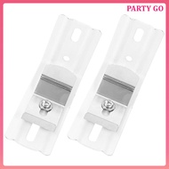 🏠 2Pcs Vertical Blind L Bracket for Holding White Metal Curtain Rail Mounting Bracket