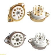 Doublebuy GZC9-C-1 GZC9-C-1-G Ceramic Tube Socket for 12AX7 12AT7 12AU7 ECC83 ECC82 E88CC