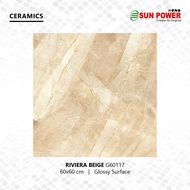 Keramik Lantai Body Putih Glossy - Riviera Series 60x60 | Sun Power