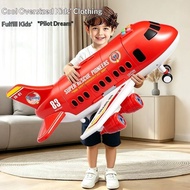 Large Size Friction Aeroplane Toy Deformable Storage Fire Rescue Plane Kids Play Vehicle Toy Gift fo