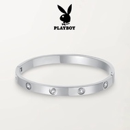 สร้อยข้อมือ PLAYBOY Jewelry กำไลข้อมือคู่ สวยหรู ทนน้ำ สร้อย ข้อมือ ทอง ไม่ซีดจาง ของขวัญสุดพิเศษ กำ