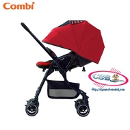 Mechacal Handy 4-wheel combi stroller in red