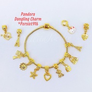 [VELLITA] <C16>Accessories Dangling Charm 999.9 Bangkok Gold Plated *Persist 916 (Charm Rantai Tanga