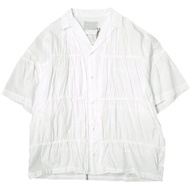 เสื้อเชิ้ตคอเปิดแบบจีบ Kolor 24SS ผลิตในญี่ปุ่น ไซส์ 3 สีขาว 24SCM-B05112 ราคาเดิม: ¥75,900 แขนสั้น 