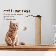 Osti Solid Wood Cat Scratching Post with Playing Pet Toy Ball Cat Tree Activity Center
