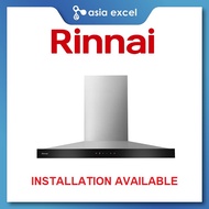 RINNAI RH-C2859-SSW 90CM STAINLESS STEEL CHIMNEY HOOD WITH BLACK PANEL