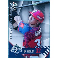 Zhijie Star Game Teka 271 2017 CPBL Chinese Professional Baseball 28 Player Card Uniform Lion