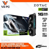 ZOTAC GAMING GeForce RTX 4070 Ti SUPER/RTX4070Ti SUPER/RTX 4070Ti SUPER Trinity Black Edition 16GB G